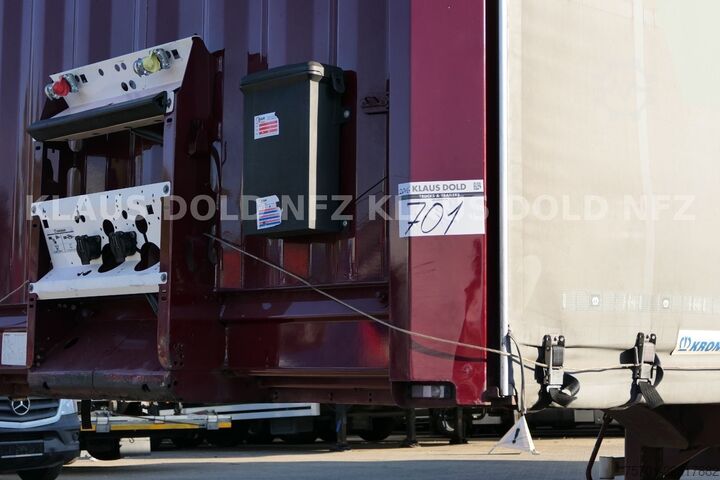 Open semitrailer with tarp KRONE SD Pritsche Plane XL MegaLiner Edscha Bordwände