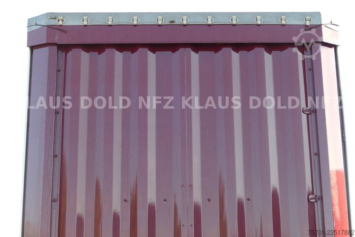 Open semitrailer with tarp KRONE SD Pritsche Plane XL MegaLiner Edscha Bordwände