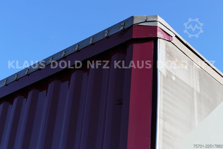 Open semitrailer with tarp KRONE SD Pritsche Plane XL MegaLiner Edscha Bordwände