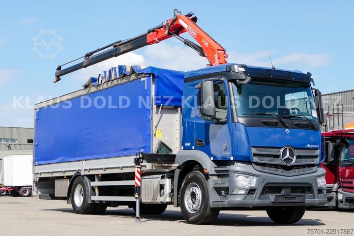 Truck mounted crane MERCEDES-BENZ Actros 1836 Stahl Transport Kran Fassi F125 Funk