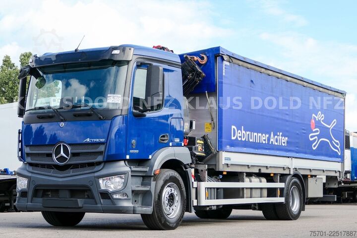 Truck mounted crane MERCEDES-BENZ Actros 1836 Stahl Transport Kran Fassi F125 Funk