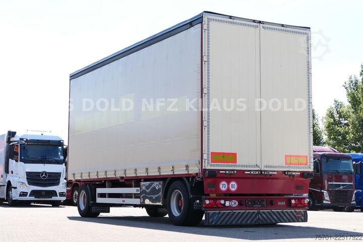 Reefer trailer Lanz + Marti EU18 Pritsche Plane Durchladesystem