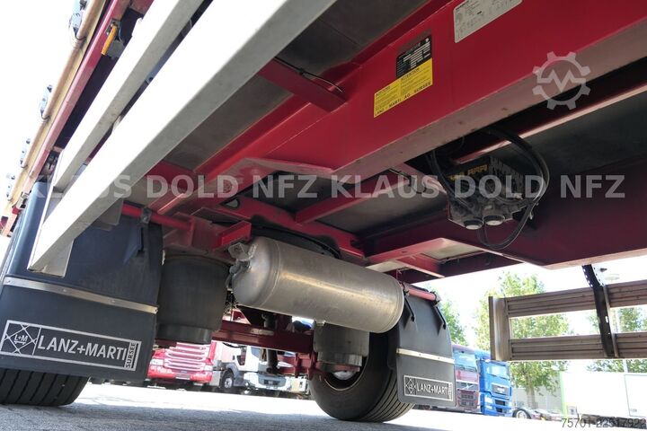 Reefer trailer Lanz + Marti EU18 Pritsche Plane Durchladesystem