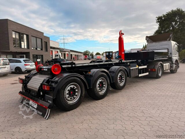 Tipper semitrailer  WIESE 3-Achs Abrollkippe-Sattelauflieger