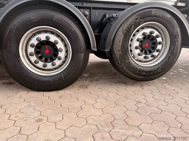 Tipper semitrailer  WIESE 3-Achs Abrollkippe-Sattelauflieger