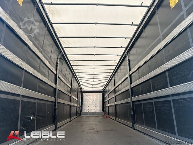 Open semitrailer with tarp SCHMITZ CARGOBULL SCS 24/L* Tautliner*Code XL*Liftachse*UNFALL*