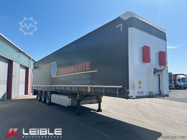 Open semitrailer with tarp SCHMITZ CARGOBULL SCS 24/L* Tautliner*Code XL*Liftachse*UNFALL*