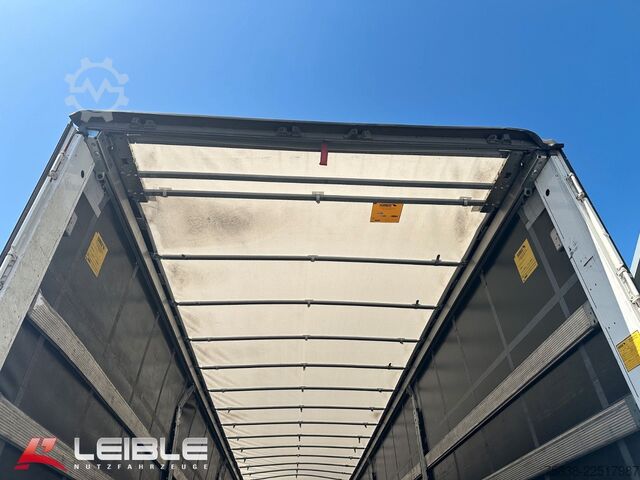 Open semitrailer with tarp SCHMITZ CARGOBULL SCS 24/L* Tautliner*Code XL*Liftachse*UNFALL*