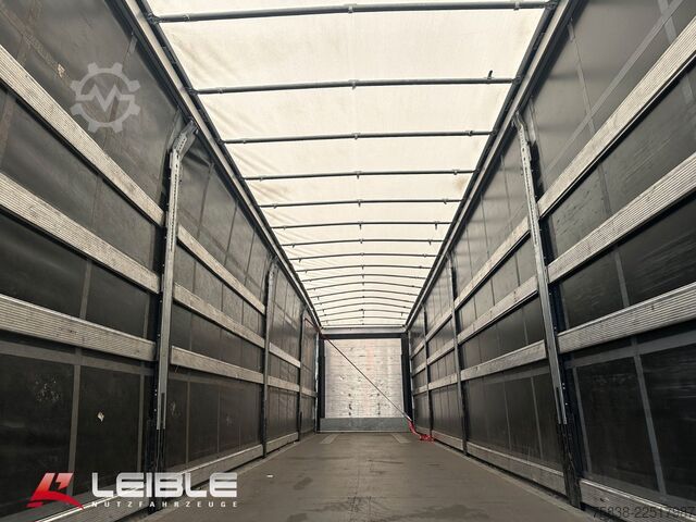 Open semitrailer with tarp SCHMITZ CARGOBULL SCS 24/L* Tautliner*Code XL*Liftachse*UNFALL*