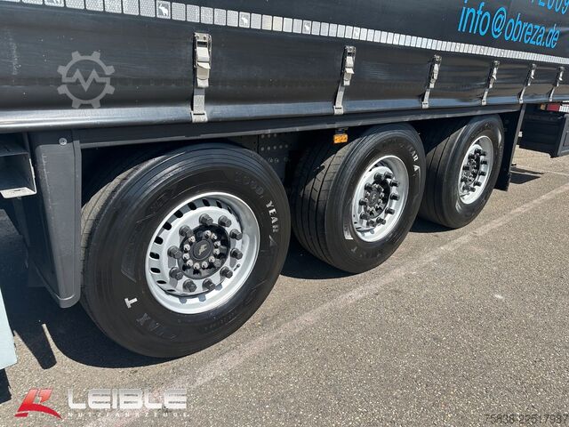 Open semitrailer with tarp SCHMITZ CARGOBULL SCS 24/L* Tautliner*Code XL*Liftachse*UNFALL*