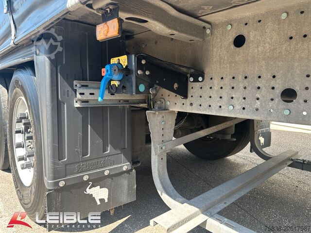 Open semitrailer with tarp SCHMITZ CARGOBULL SCS 24/L* Tautliner*Code XL*Liftachse*UNFALL*