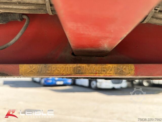 Low loader semitrailer MEUSBURGER MPS-2*Tele Plateau *Ausziehbar*2x Lenkachse*