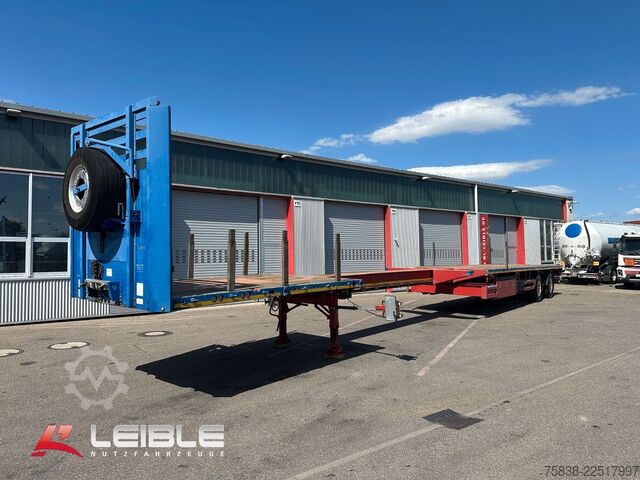 Semitrailer MEUSBURGER MPS-2*Tele Plateau *Ausziehbar*2x Lenkachse*
