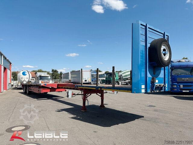 Semitrailer MEUSBURGER MPS-2*Tele Plateau *Ausziehbar*2x Lenkachse*