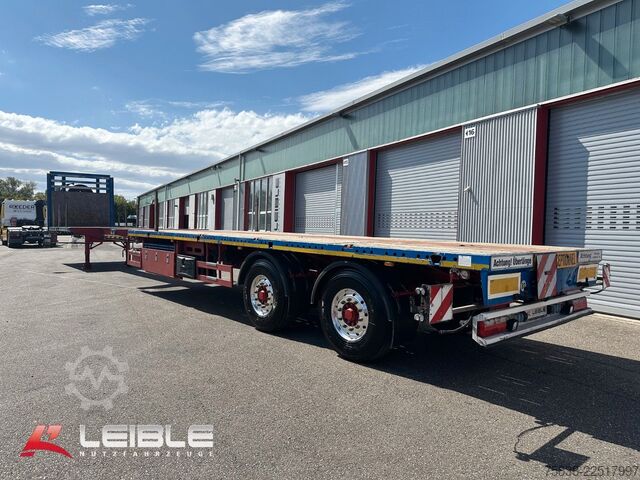 Semitrailer MEUSBURGER MPS-2*Tele Plateau *Ausziehbar*2x Lenkachse*