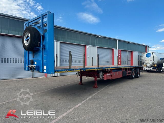 Semitrailer MEUSBURGER MPS-2*Tele Plateau *Ausziehbar*2x Lenkachse*