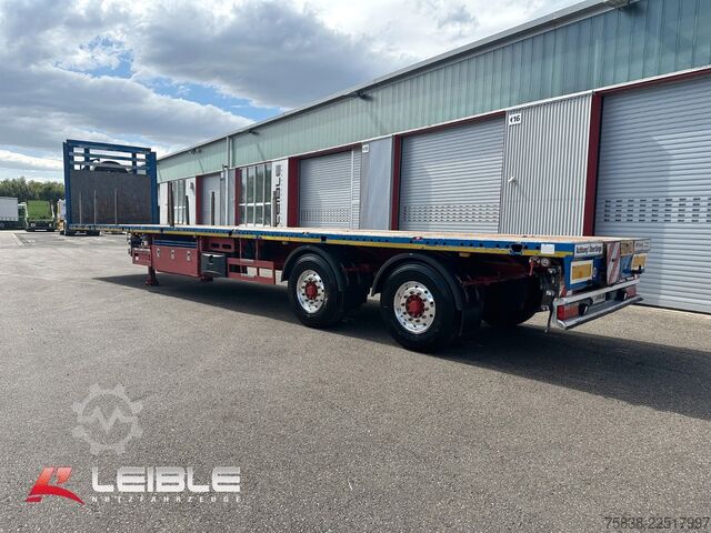 Semitrailer MEUSBURGER MPS-2*Tele Plateau *Ausziehbar*2x Lenkachse*