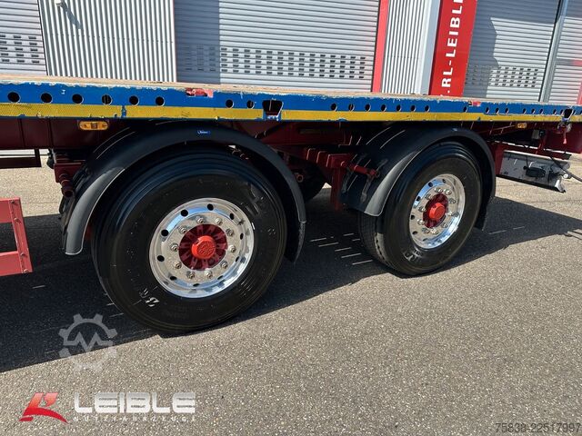 Semitrailer MEUSBURGER MPS-2*Tele Plateau *Ausziehbar*2x Lenkachse*