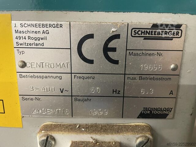 Sharpening machine SCHNEEBERGER CENTROMAT not RONDAMAT WEINIG
