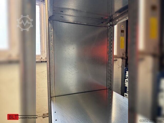 Modular shelf ca. 30,06 lfm. Fachbodenregale META Clip H: 250 cm , T: 40 cm , 100 kg pro Ebene