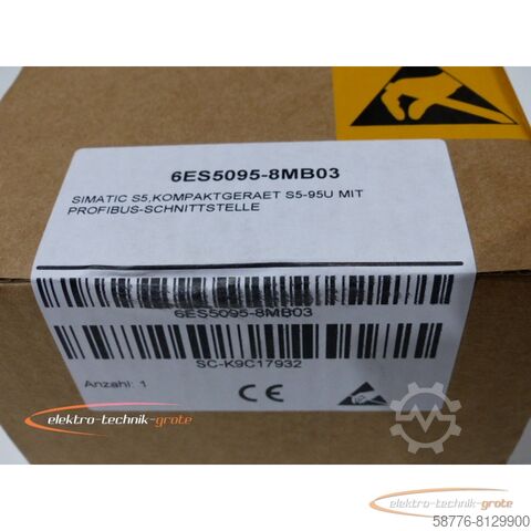 Component Siemens 6ES5095-8MB03 Kompaktgerät S5-95U mit Profibus Schnittstelle generalüberholt mit 12 Monaten Gewährleistung
