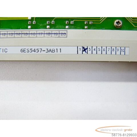 Component Siemens 6ES5457-3AB11 Karte