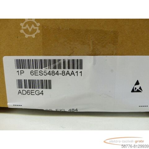 Component Siemens 6ES5484-8AA11 Elektronische Klemmenleiste Anschaltmodul generalüberholt mit 12 Monaten Gewährleistung! -