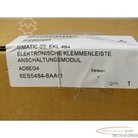 Component Siemens 6ES5484-8AA11 Elektronische Klemmenleiste Anschaltmodul generalüberholt mit 12 Monaten Gewährleistung! -