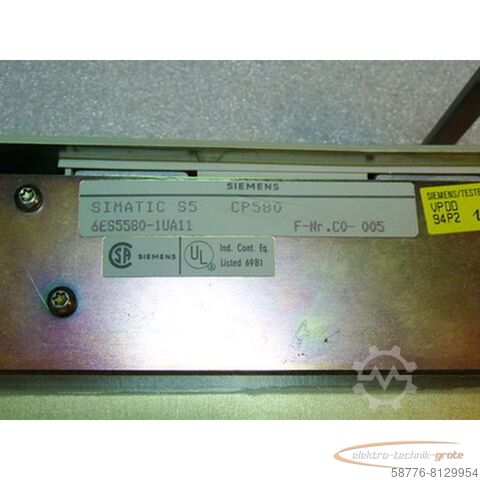 Component Siemens 6ES5580-1UA11 Kommunikationsprozessor CP 580 , ,