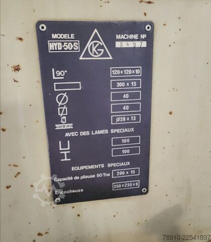 Profil-Stanz- und Schneidemaschine GEKA Hydracrop 50 S