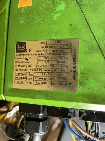 2000kg Laufkran + Stahlwinde Suwnica L-1042cm 2000kg