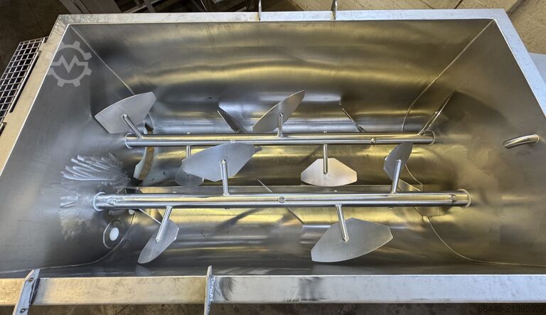 Twin shaft paddle mixer 2.600L, IPM 2000 Inotec dubbele peddelmenger 2.600L Type IPM 200