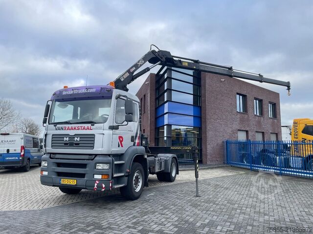 Standard tractor MAN TGA 18.310 Hiab 166 E-3 HIDUO Crane-Kran + Remo...