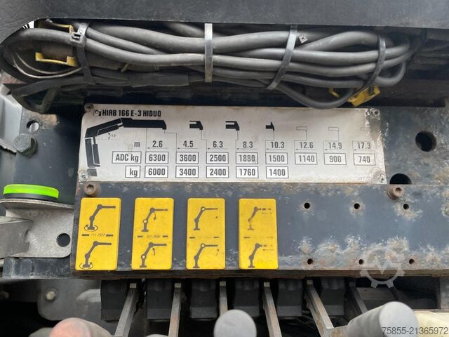 Standard tractor MAN TGA 18.310 Hiab 166 E-3 HIDUO Crane-Kran + Remo...