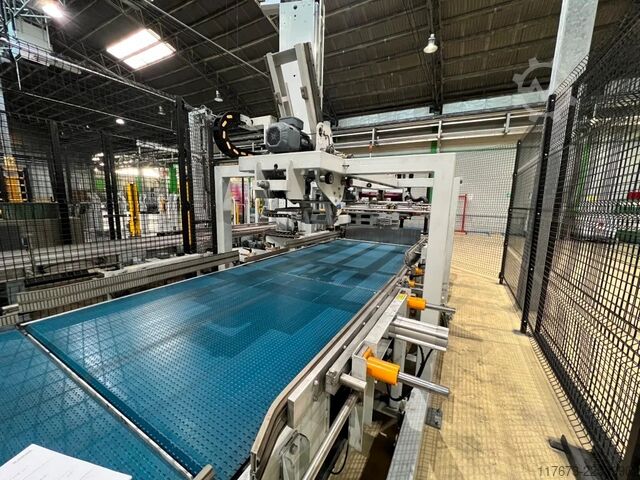 Used SIDEL monocolumn Palletizer 200 Unit per hour -Year 2013 Sidel Monocolumn