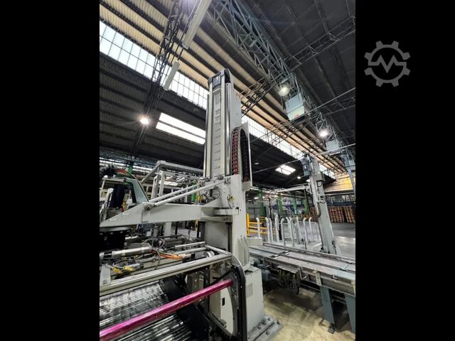Used SIDEL monocolumn Palletizer 200 Unit per hour -Year 2013 Sidel Monocolumn