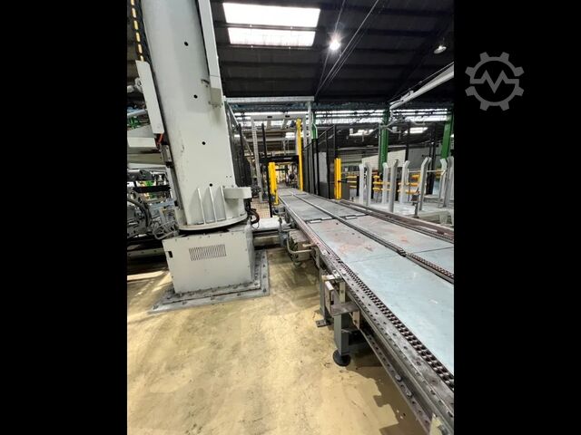 Used SIDEL monocolumn Palletizer 200 Unit per hour -Year 2013 Sidel Monocolumn