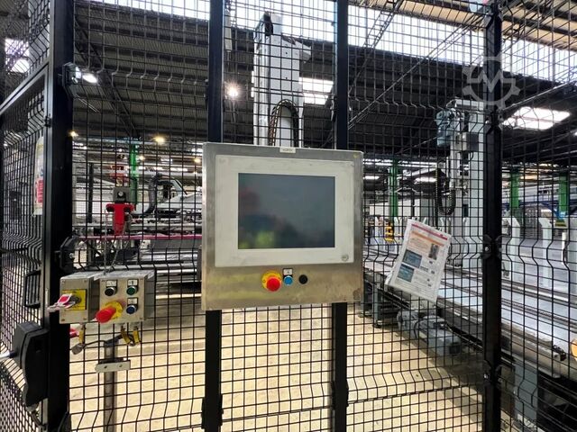 Used SIDEL monocolumn Palletizer 200 Unit per hour -Year 2013 Sidel Monocolumn