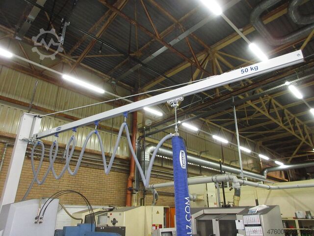 Saeulenschwenkkran Schwenkkran 4,6m 50Kg Schmalz Jumbo Flex Drehkran Vacuumsauger Vacupowerlift Vacuum Sauger Saugheber