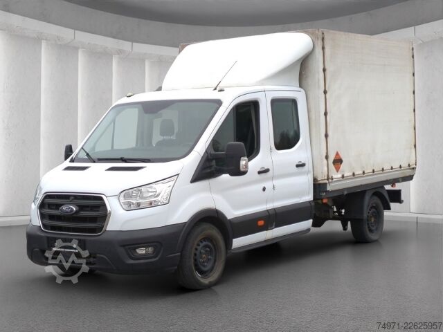 LKW mit Pritsche & Plane Ford Transit Pritsche+Plane AWD DoKa L3 3,5t*7-Sitzer
