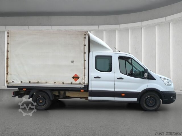 LKW mit Pritsche & Plane Ford Transit Pritsche+Plane AWD DoKa L3 3,5t*7-Sitzer