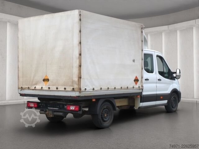 LKW mit Pritsche & Plane Ford Transit Pritsche+Plane AWD DoKa L3 3,5t*7-Sitzer