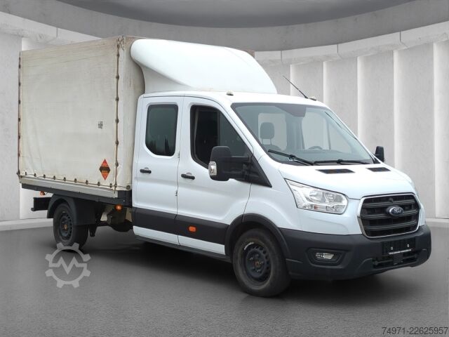 LKW mit Pritsche & Plane Ford Transit Pritsche+Plane AWD DoKa L3 3,5t*7-Sitzer
