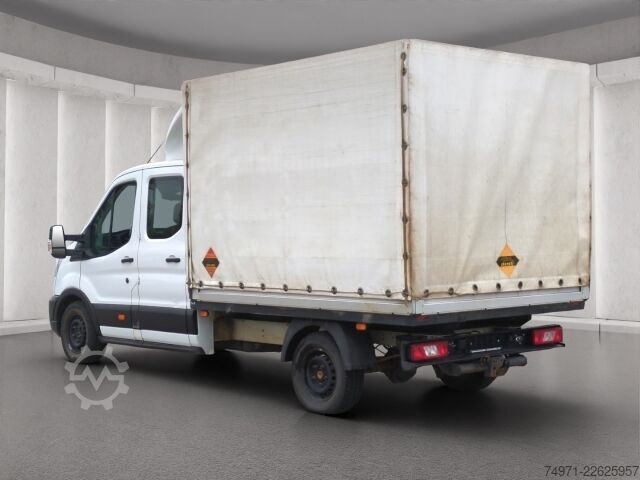 LKW mit Pritsche & Plane Ford Transit Pritsche+Plane AWD DoKa L3 3,5t*7-Sitzer