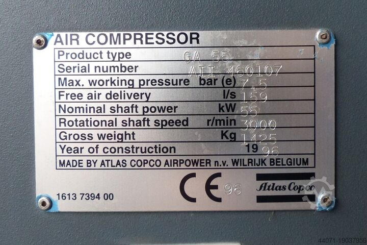 Schraubenkompressor GA55 Atlas Copco GA55