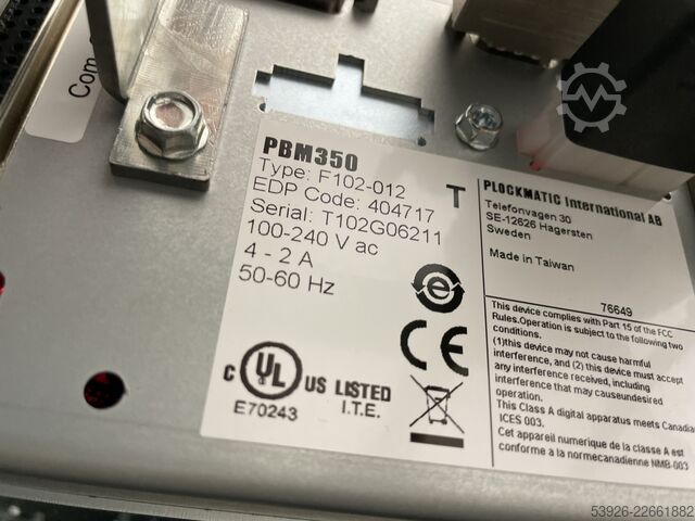 Document finishing system Plockmatic PBM350