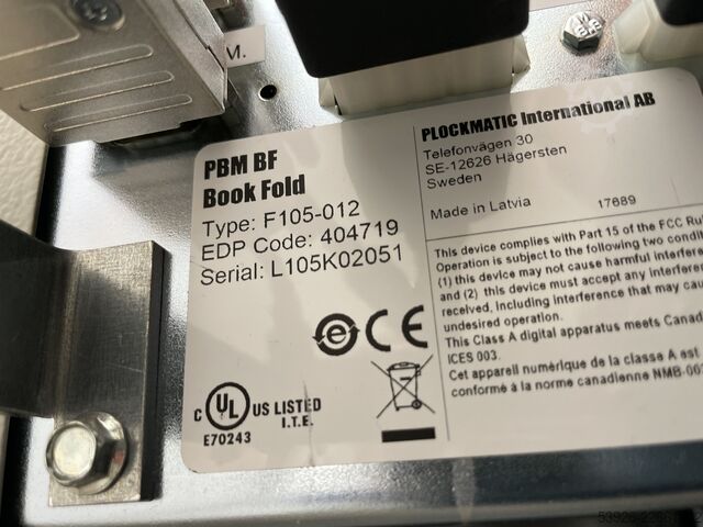 Document finishing system Plockmatic PBM350