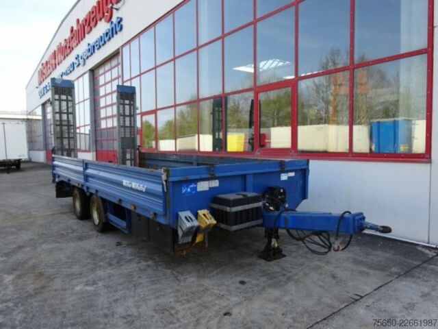 Low loader trailer Müller-Mitteltal ETUE-TA 18,0  18 t GG Tandemtieflader