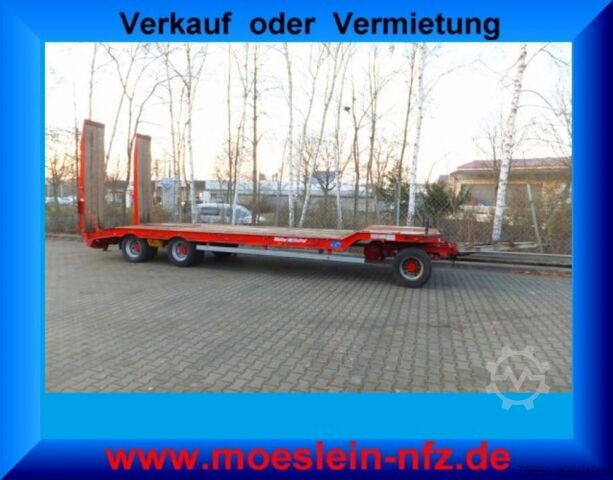 Low loader trailer Müller-Mitteltal T 3  3 Achs Tieflader- Anhänger
