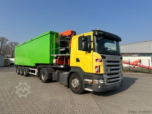 Tipper semitrailer Reiling Glas Recycling / Palfinger PK 18000